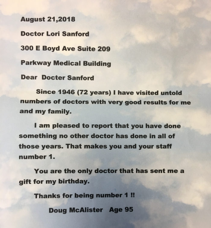Handwritten Patient Review